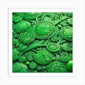 Green Art Art Print