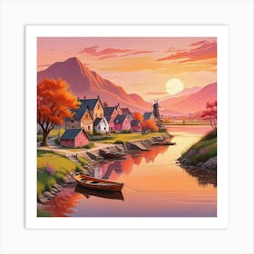 Landscape Of Mountain Art Print (6) Art Print