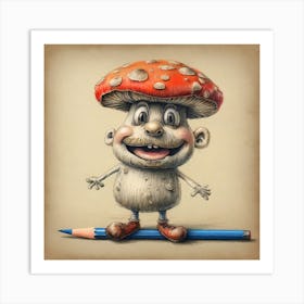 Mushroom Boy 5 Art Print