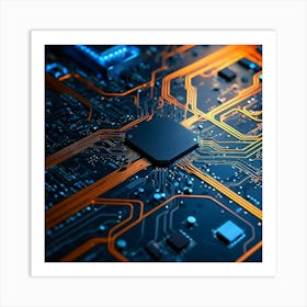 Circuit Board 10 Art Print