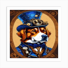 Steampunk Dog Art Print