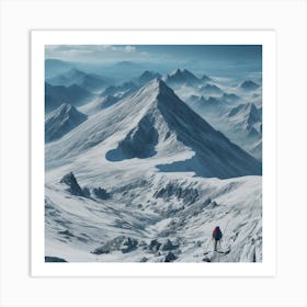 Snowy Mountain Art Print