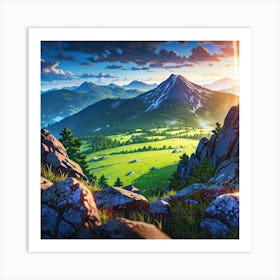 Mountain Landscape 9 Art Print