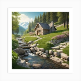 House In The Mountains 11 Art Print