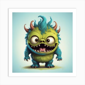 Cute monster Art Print