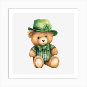 St Patrick'S Day Teddy Bear 5 Art Print