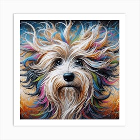 Rainbow Dog Art Print