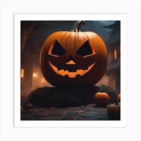 Halloween Pumpkin Art Print