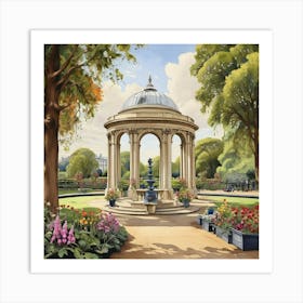 Kensington Gardens London Parks Garden 8 Painting Art 1 Art Print