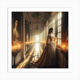 Woman By The Window 5 Art Print