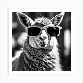 Llama In Sunglasses 8 Art Print