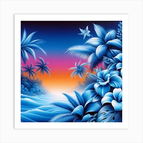 Tropical Sunset 2 Art Print