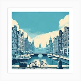 Amsterdam. Vintage  Art Print