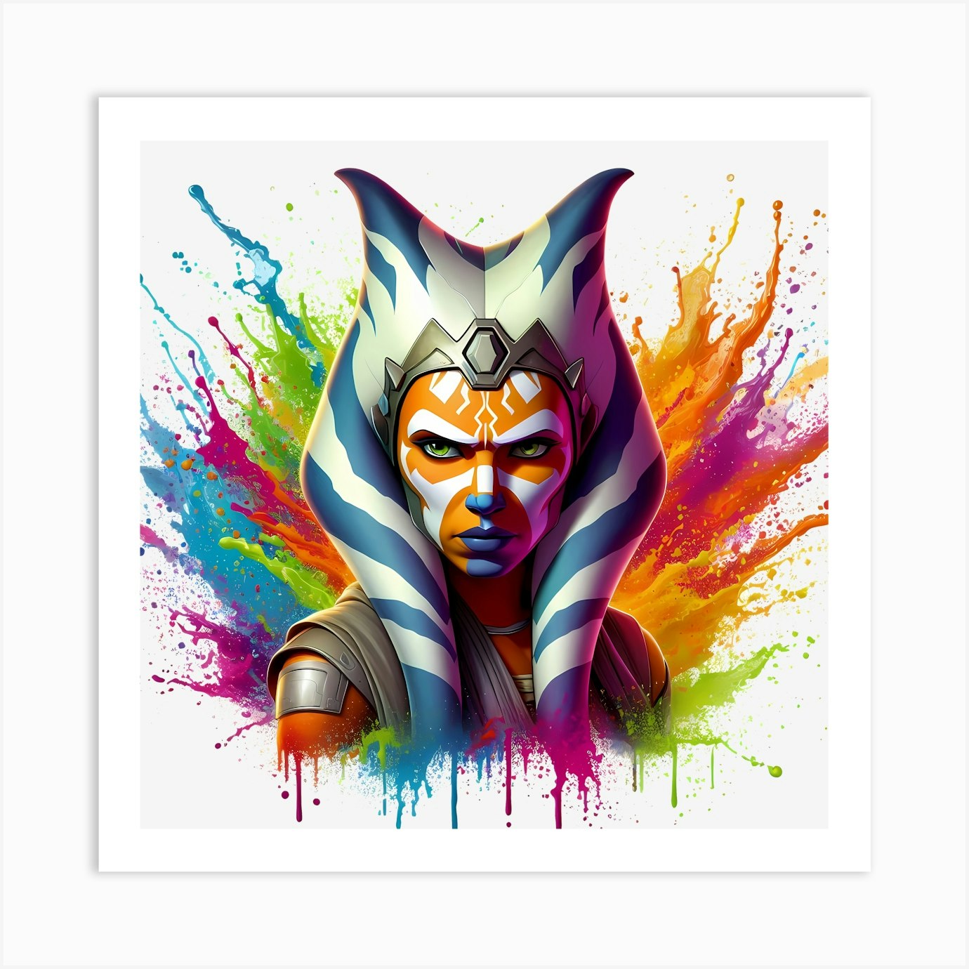Star Wars Jedi Art Print by Aloke Design