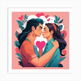 Graphic Design Love Is Power Art 1 Art Print