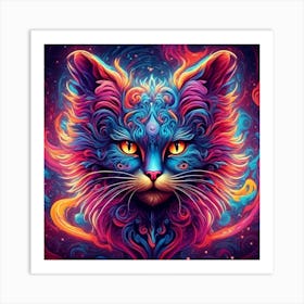 Magical Cat 3 Art Print