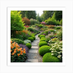 Garden Path 1 Art Print