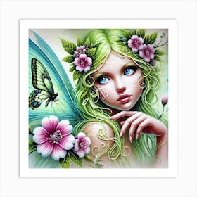 Fairy Painting 5 Art Print