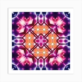 Psychedelic Abstract Flower Art Print