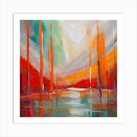 Abstract Landscape Painting 10 Art Print