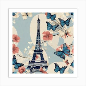 Paris Wallpaper 1 Art Print