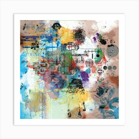 Abstract Engineering Art Print