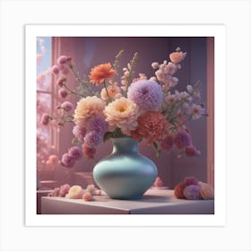 Vase Of Flowers 1 Art Print