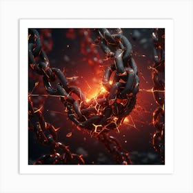 Chain Of Fire Art Print