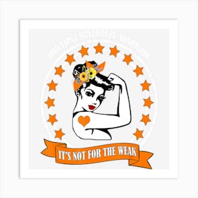 Multiple Sclerosis Awareness Ms Warrior Mom Support Art Print