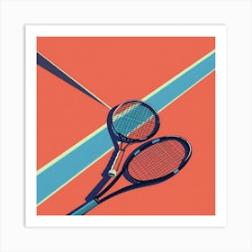 Tennis Rackets Art Print