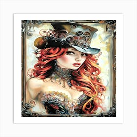 Steampunk Girl-Drucke 09.12.2024--363b Art Print