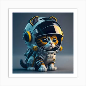 Cat Astronaut (41) Art Print