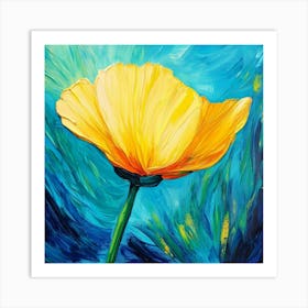 Yellow Poppy Art Art Print