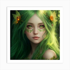 Fey Guardian of the Green Art Print