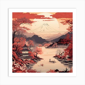 Asian Landscape Art Print