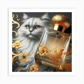 Feline Cat Creative Artwork Illustration 156 Art Print