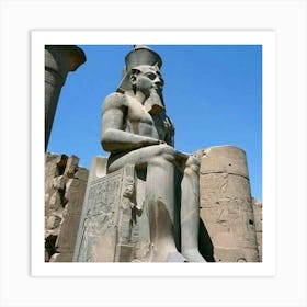 Egyptian Statue 16 Art Print