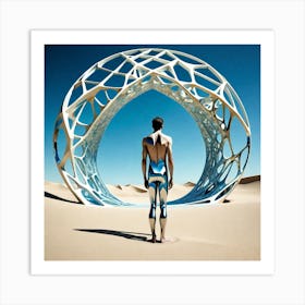 Man In The Desert 29 Art Print