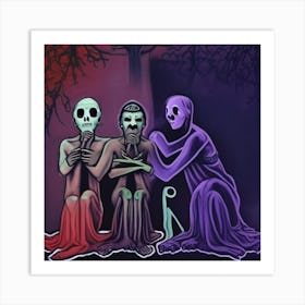 "Hear no evil, Speak no evil,See no evil." Art Print