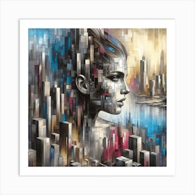 Futuristic Cityscape 4 Art Print