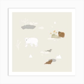 Arctic Square Art Print