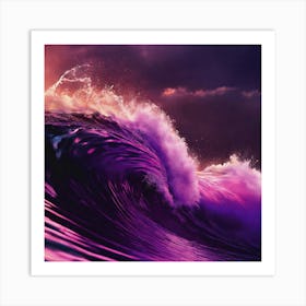 Purple Wave Art Print