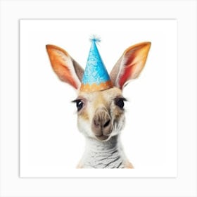 Birthday Kangaroo 1 Art Print