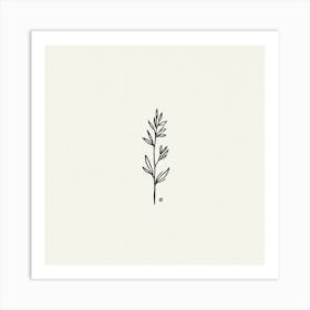 'Simple Botanical Illustration' Art Print