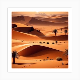 Desert Landscape 81 Art Print