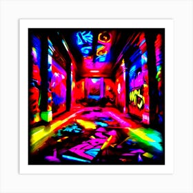 Psychedelic Meets Graffiti Art Print