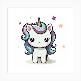 Cute Unicorn 804 Art Print