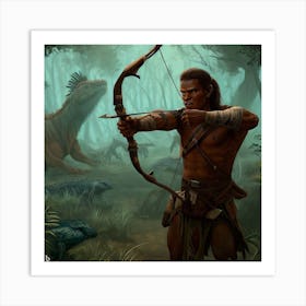 Archer In The Jungle Art Print