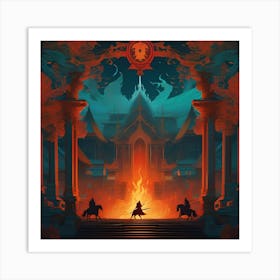 Siege on the Palace Art Print