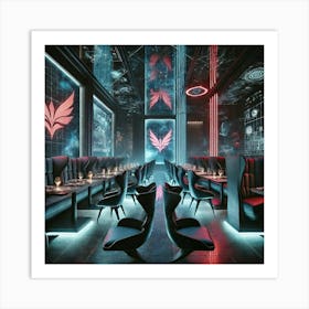 Restaurant Ambiance Dim Lighting Art Print